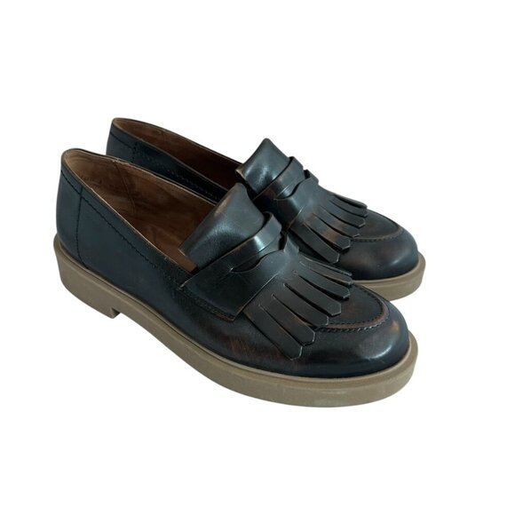 Paul Green Stacy Kiltie Penny Loafer Brown Bark Brushed Leather Size 5.5 UK 8 US - Picture 3 of 13